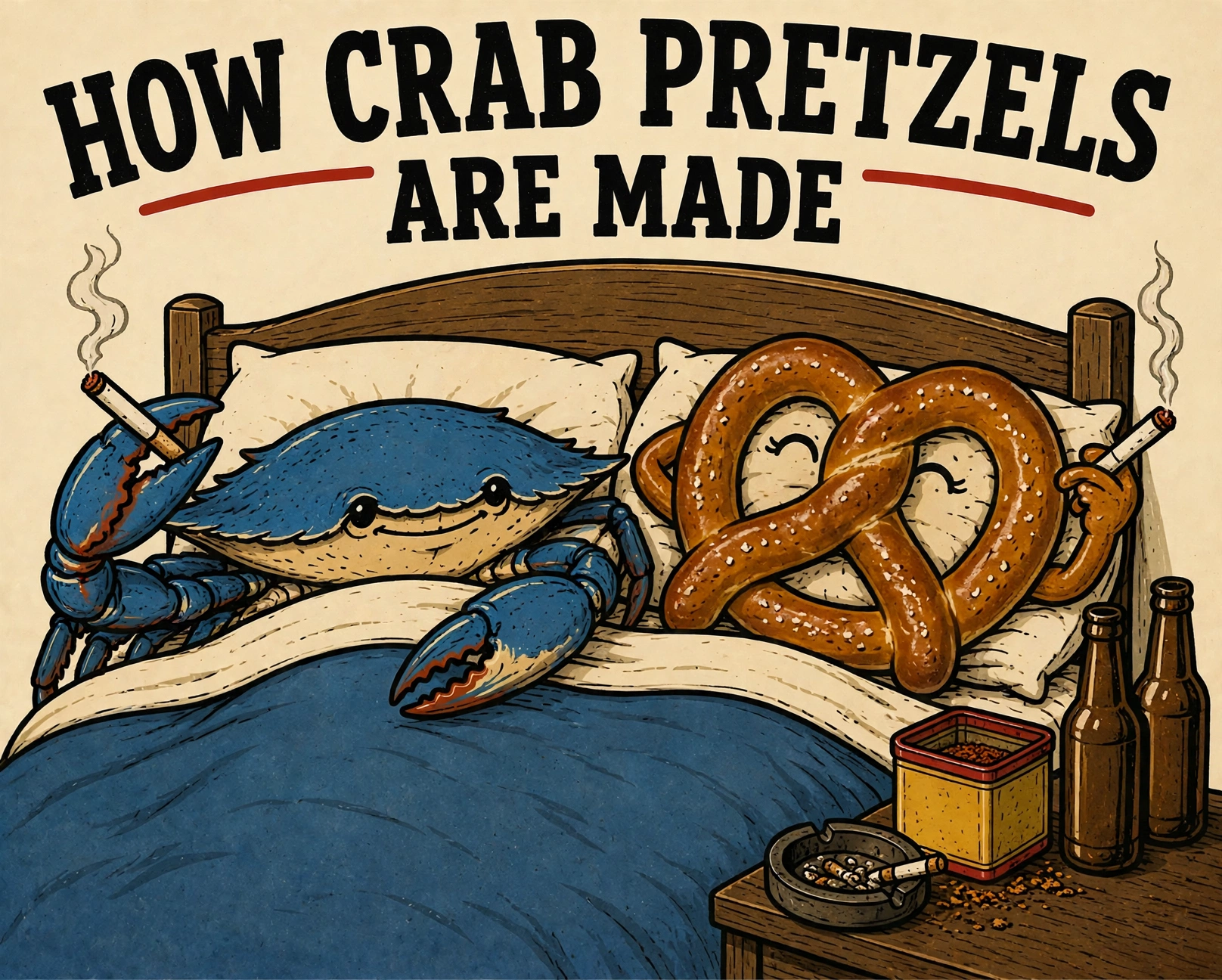 How crab pretzels are made